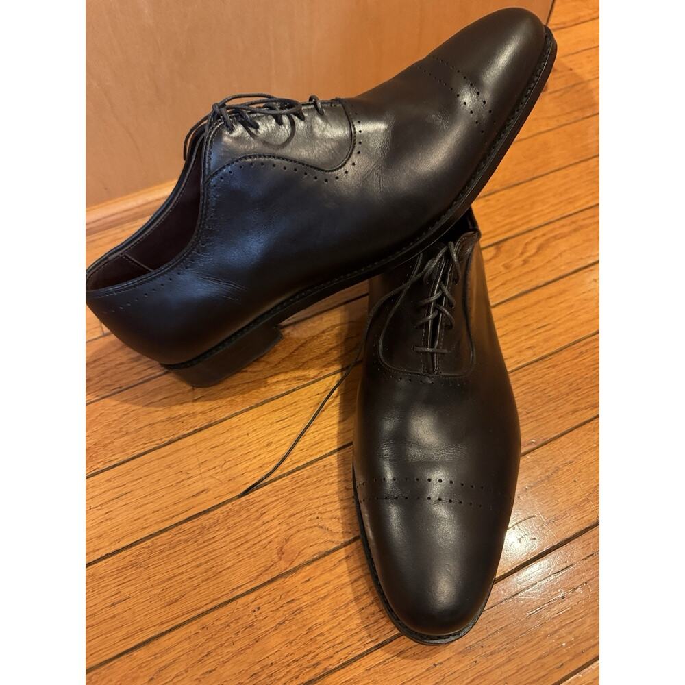Allen Edmonds Vernon Black Leather Cap Toe DRESS SHOE 13D (MENS800